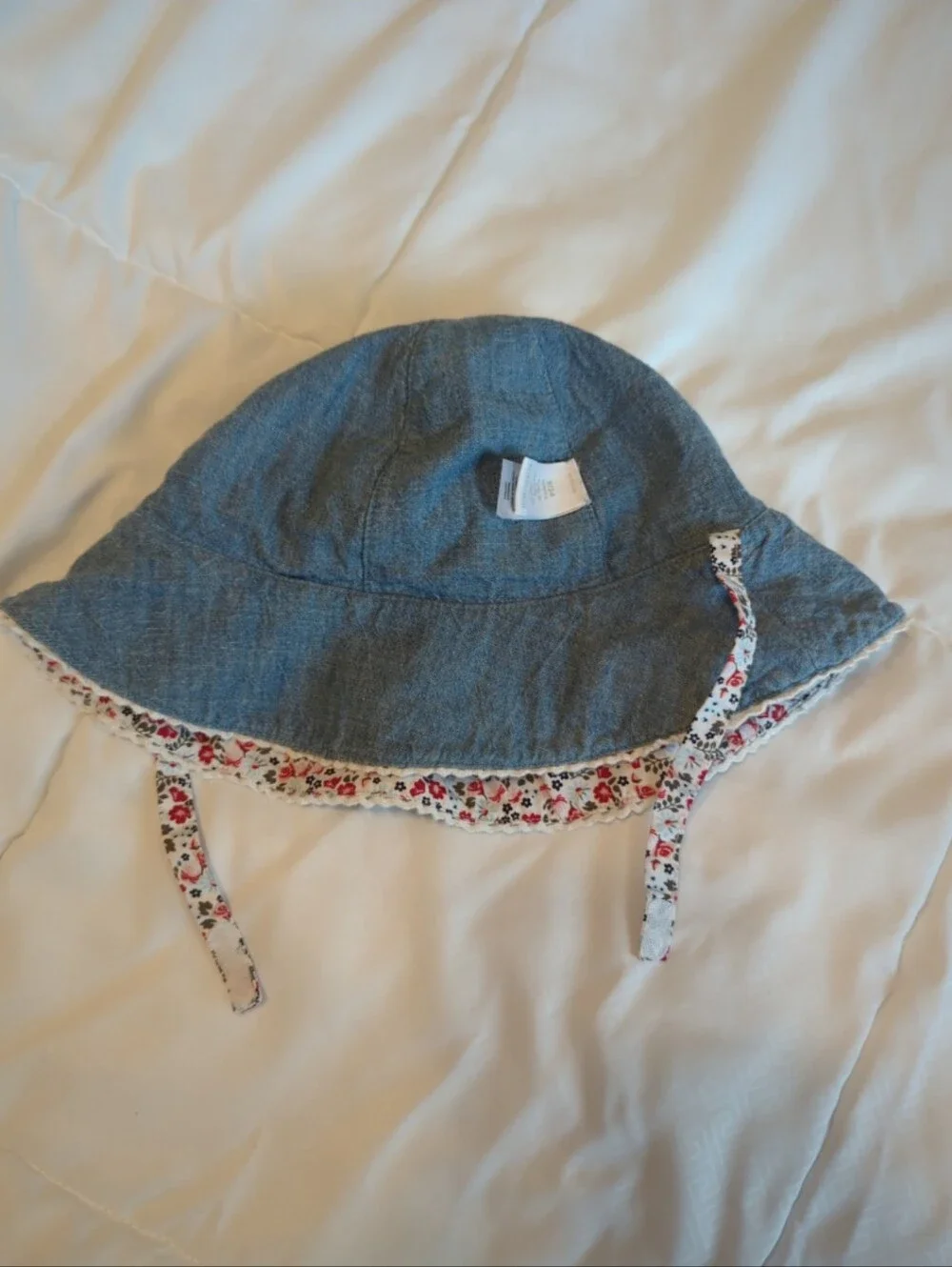 Nordstrom Toddler Floral Sun Hat with Ties 9-24 Months